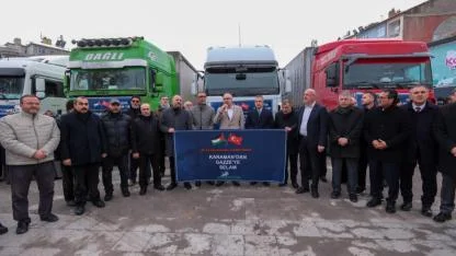 Karaman’dan Gazze’ye 5 Tır İnsani Yardım Malzemesi Yola Çıktı