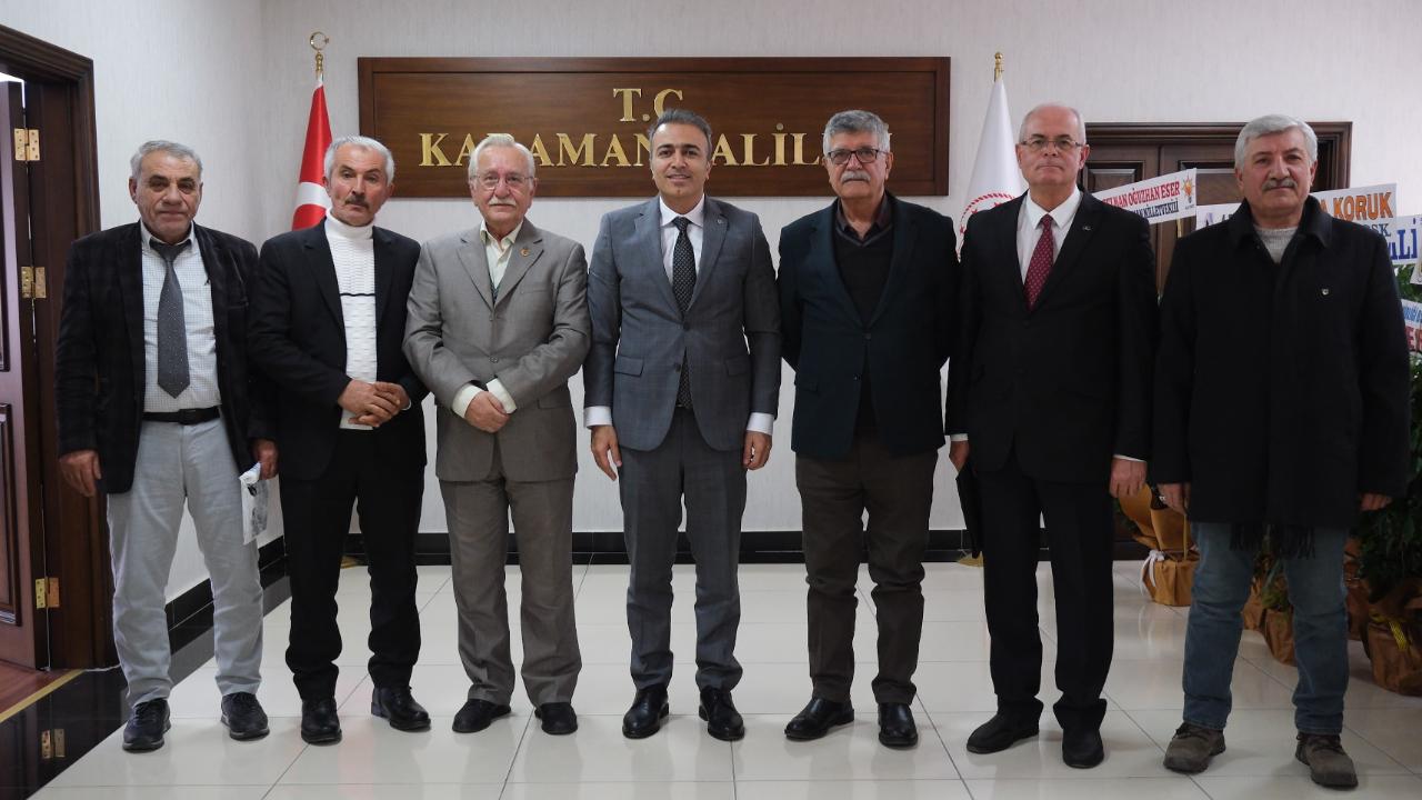 Karamanlı Şair ve Yazarlardan Vali Çiçek'e Ziyaret