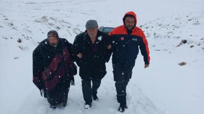 Karaman’da Karda Mahsur Kalan Vatandaşları AFAD Kurtarıldı