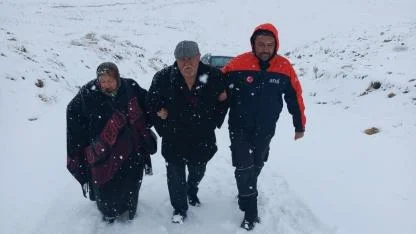 Karaman’da Karda Mahsur Kalan Vatandaşları AFAD Kurtarıldı