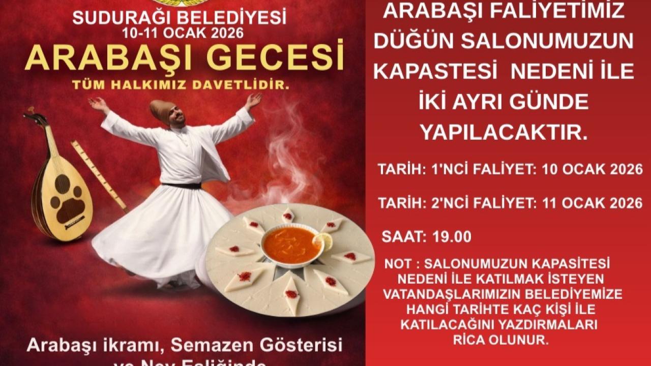 Sudurağı Belediyesi’nden Arabaşı Gecesi
