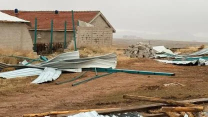 Karaman’da Fırtınanın Yol Açtığı Hasar Tespit Ediliyor