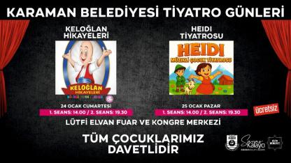 Karaman’da Çocuklar İçin Ücretsiz Tiyatro Etkinliği