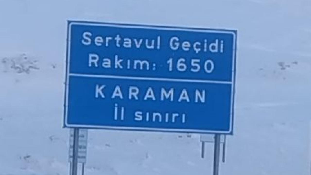 Sertavul Geçidi Tüm Araçlar İçin Trafiğe Açıldı