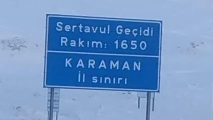 Sertavul Geçidi Tüm Araçlar İçin Trafiğe Açıldı