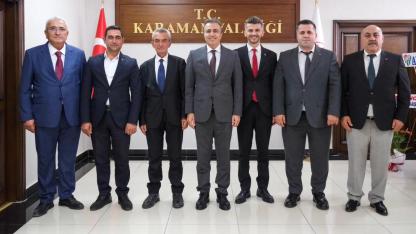 Taşeli Bölgesindeki Başkanlardan Vali Çiçek’e Hoş Geldin Ziyareti