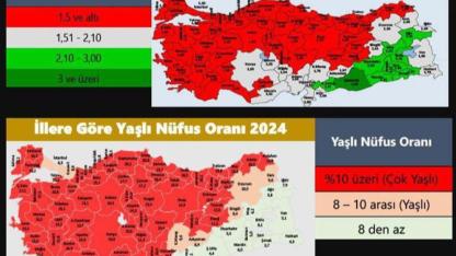 Türkiye’de 59 İl “Çok Yaşlı”, Karaman da Yaşlanıyor