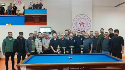 3 Bant Bilardo İl Birinciliği Şampiyonası Yapıldı