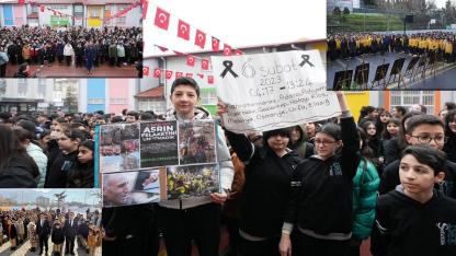 6 Şubat Depreminde Hayatlarını Kaybedenler İçin Bir Dakikalık Saygı Duruşu