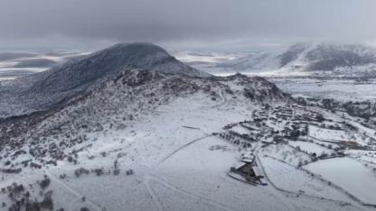 Karadağ’da Beyaz Örtü Altında Doğal Yaşam Drone ile İzleniyor