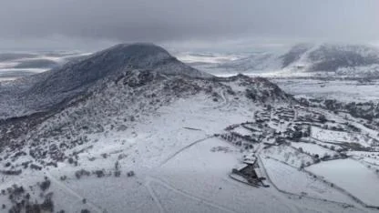 Karadağ’da Beyaz Örtü Altında Doğal Yaşam Drone ile İzleniyor