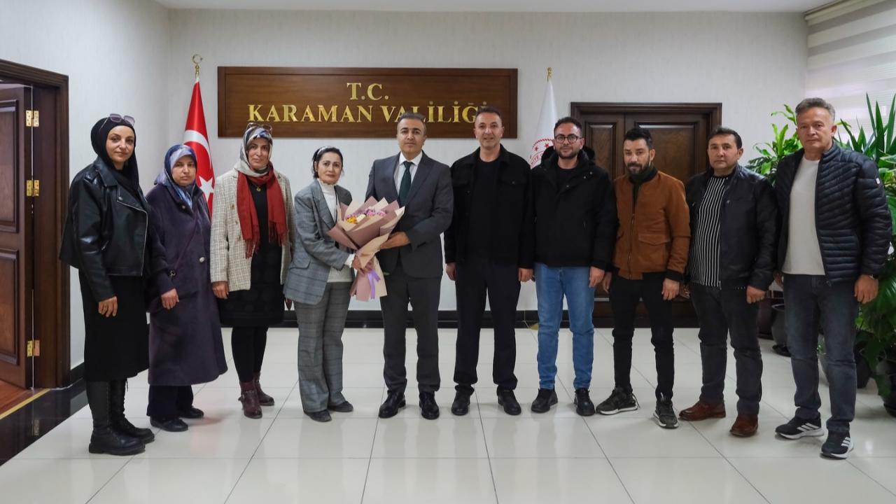 Karaman Özel Gereksinimli Erenler ve Aileleri Derneği’nden Vali Çiçek’e Ziyaret