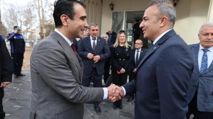Karaman Valisi Çiçek, Başkan Kalaycı'yı Ziyaret Etti