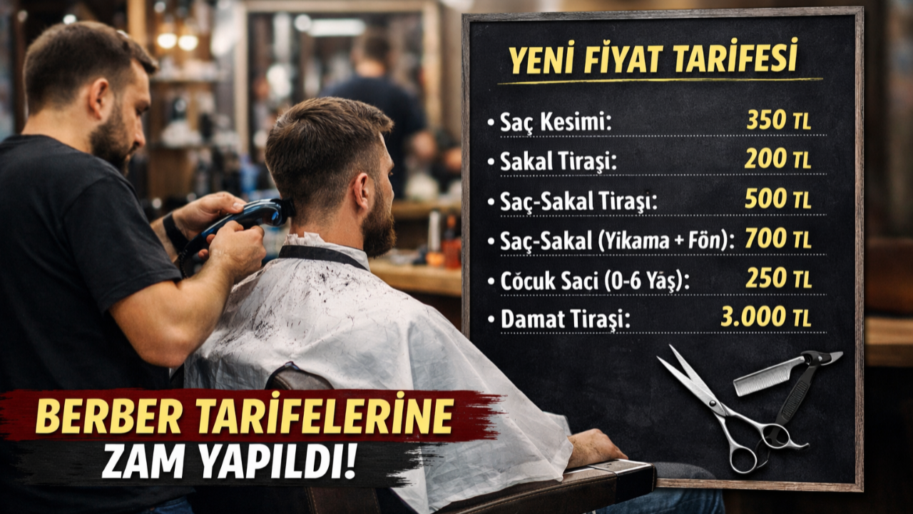 Karaman’da Berber Fiyatlarına Zam