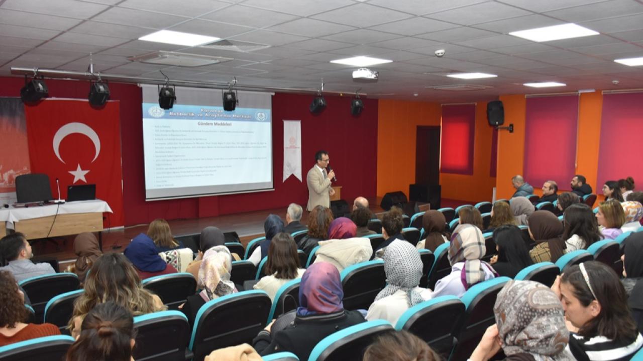 Karaman'da Rehberlik ve Psikolojik Danışma Hizmetleri İkinci Dönem Öncesi Değerlendirildi