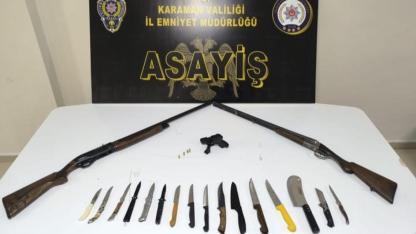 Karaman'da Suça Karışan 14 Şüpheli Tutuklandı