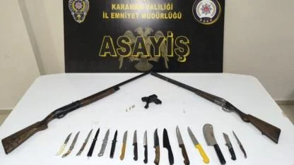 Karaman'da Suça Karışan 14 Şüpheli Tutuklandı