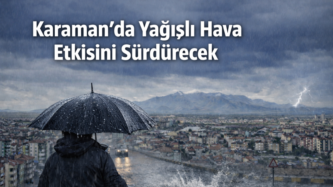 Karaman’da Yağışlı Hava Etkisini Sürdürecek