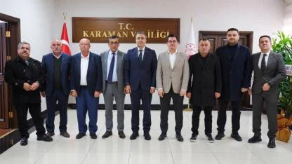Karaman Ticaret Borsası’ndan Vali Çiçek’e Ziyaret
