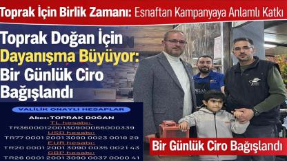 Toprak Doğan İçin Dayanışma Büyüyor: Bir Günlük Ciro Bağışlandı