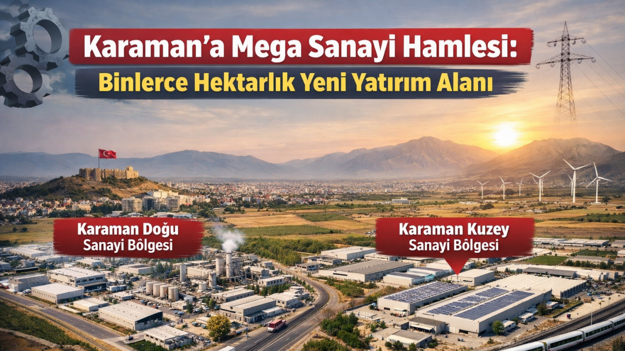 Sanayi Hamlesinde Karaman Öne Çıktı: Doğu ve Kuzey’e Dev Yatırım
