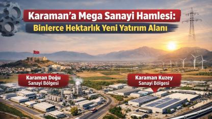 Sanayi Hamlesinde Karaman Öne Çıktı: Doğu ve Kuzey’e Dev Yatırım