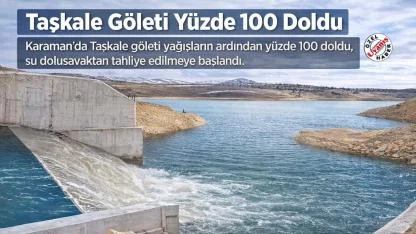Taşkale Göleti Yüzde 100 Doldu