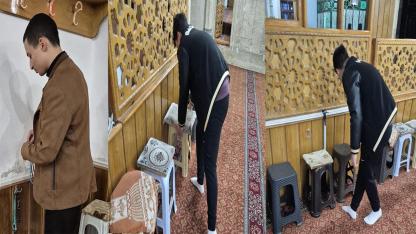 Ülkü Ocakları Gençleri Aktekke Camiinde Temizlik Yaptı