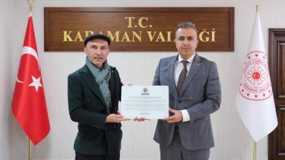 Vali Çiçek, Karaman FK’nın Fahri Üyesi Oldu