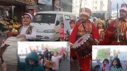 Y. Emre Ortaokulu’nun ‘Ramazan’ Temalı Yürüyüşü İlgi Gördü