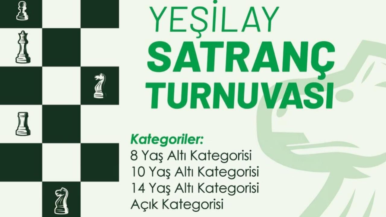 Yeşilay Satranç Turnuvası Düzenlenecek