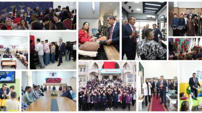 Bakan Tekin öğrenci ve öğretmelerle iftar yaptı