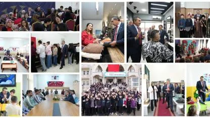 Bakan Tekin öğrenci ve öğretmelerle iftar yaptı