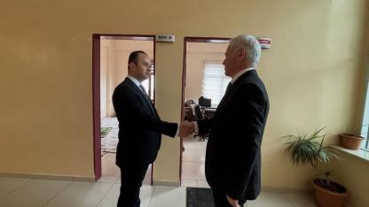 Başyayla'da Kaymakam Açar, personel ve vatandaşlarla bayramlaştı