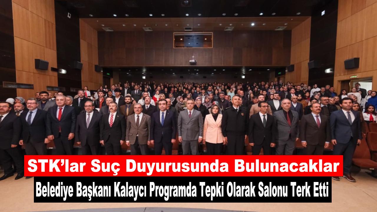 Belediye Başkanı Kalaycı Programda Tepki Olarak Salonu Terk Etti