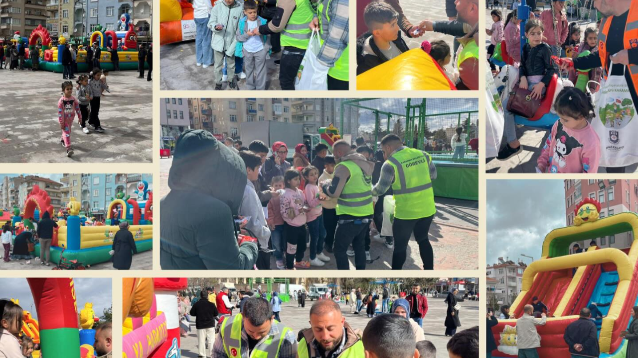 Karaman Belediyesi’nden Çocuklara Çifte Bayram