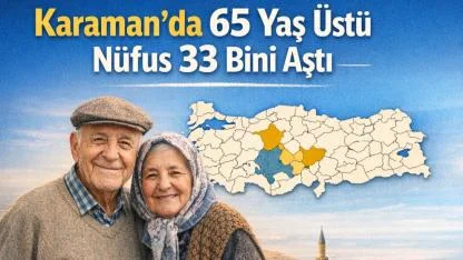 Karaman’da 65 Yaş Üstü Nüfus 33 Bini Aştı