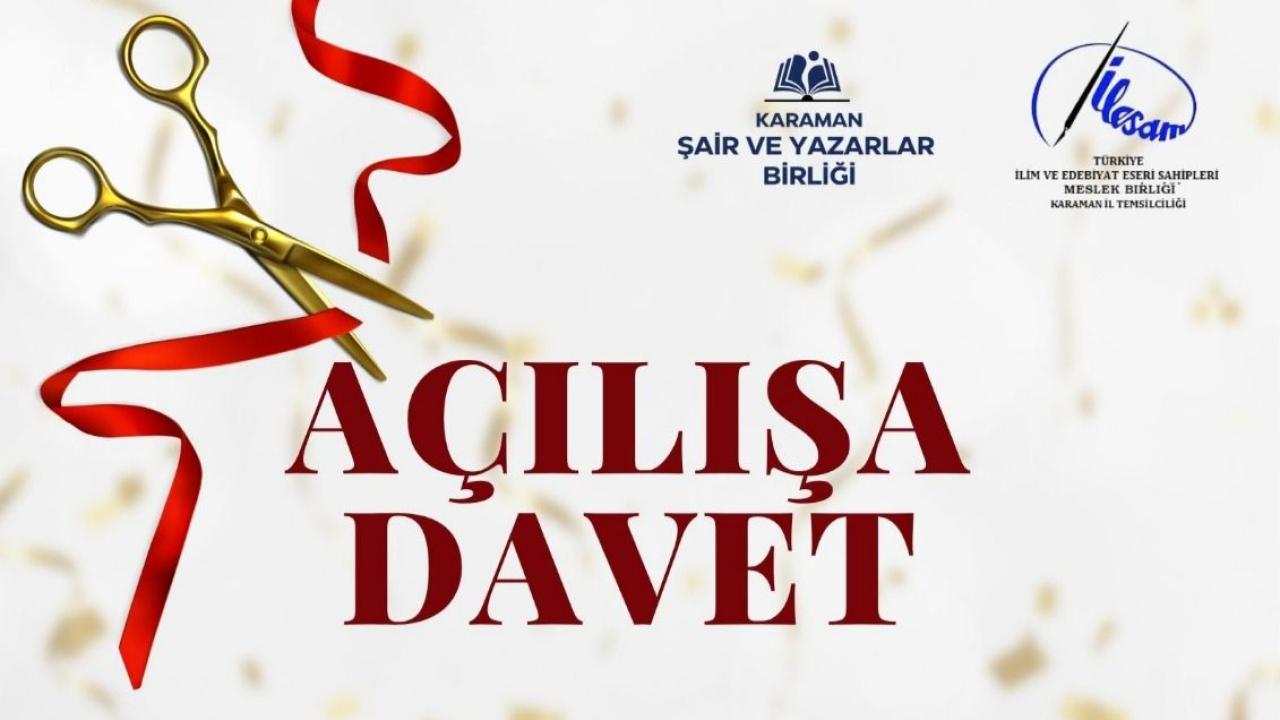 Karaman’da Edebiyat Dünyasının Yeni Yuvası Açılıyor