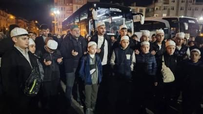 Karaman'da Umre Yolcuları Dualarla Uğurlandı