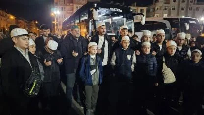 Karaman'da Umre Yolcuları Dualarla Uğurlandı