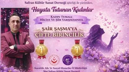 Karamanlı Şair İbrahim Şaşma’ya Karabük’ten Çifte Birincilik