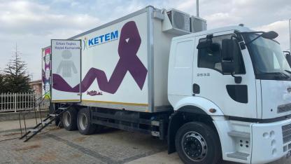 Mobil KETEM Aracı Kazımkarabekir İlçe Devlet Hastanesi Bahçesinde Hizmete Başladı