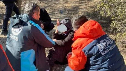 Karaman'da Dağlık Alanda Kaybolan Kadın 12 Saat Sonra kurtarıldı