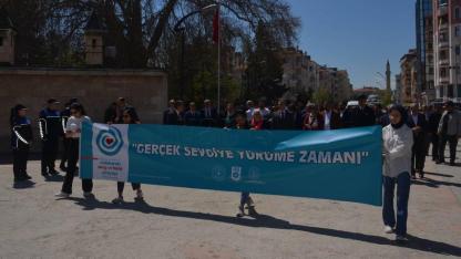 "8. Uluslararası Sevgi ve Barış Yürüyüşü" Karaman'da başladı