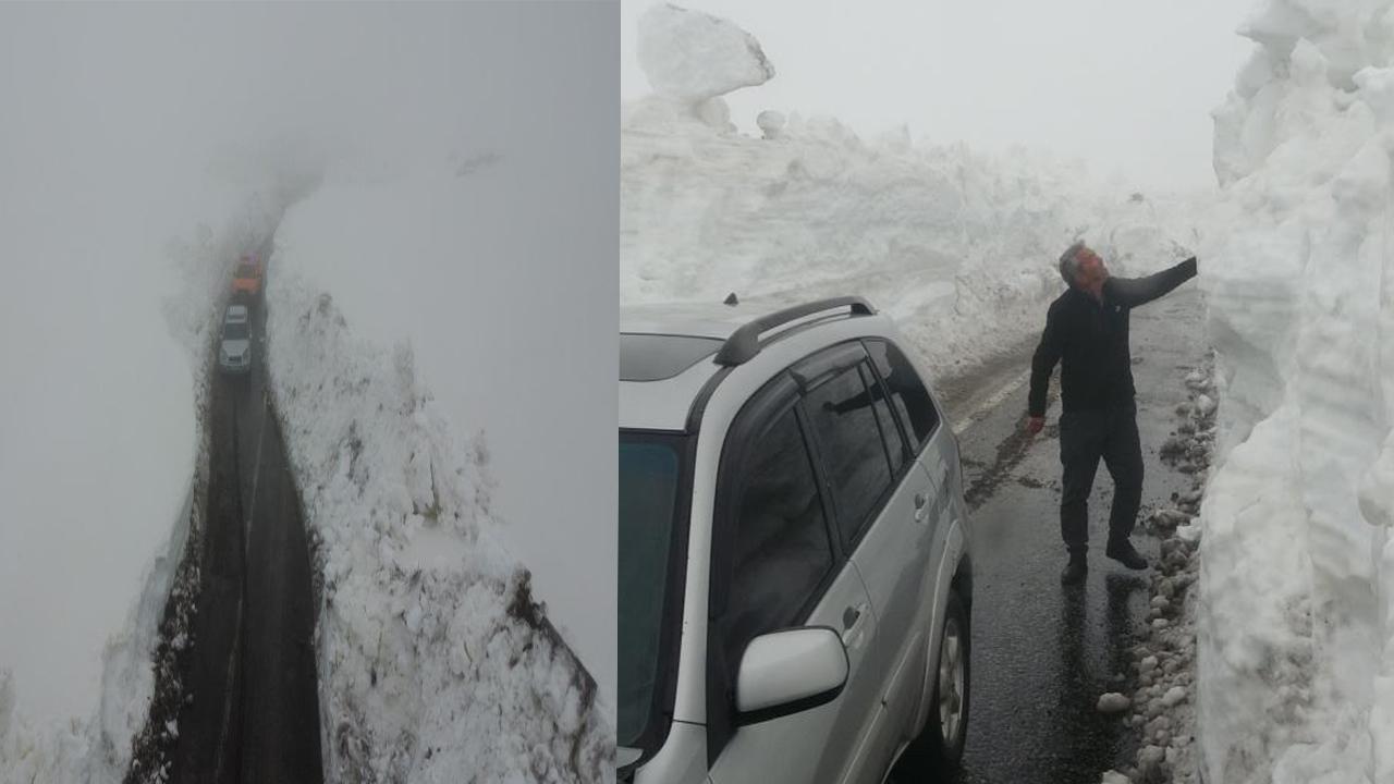 Ayrancı Erdemli Yolunda 2 Metreyi Aşan Kar!