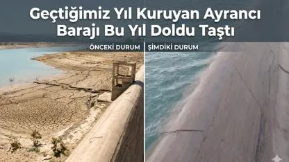 Geçtiğimiz Yıl Kuruyan Ayrancı Baraj Bu Yıl Doldu Taştı