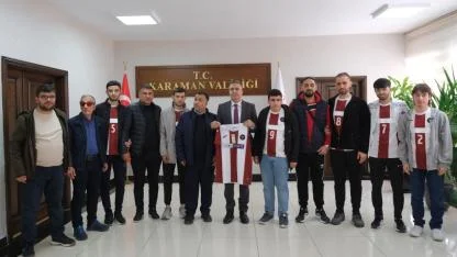 Görme Engelliler Spor Kulübünden Vali Çiçek'e Ziyaret