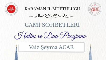 Hatim ve Dua Programına Davet