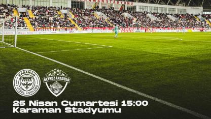 Karaman FK'dan taraftarına son çağrı: Veda maçı ücretsiz