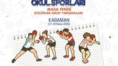 Karaman, Okul Sporları Masa Tenisi Grup Müsabakalarına Ev Sahipliği Yapacak